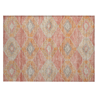Piper Looms Chantille Aztec ACN1857 Coral Machine Washable Area Rug Scatter Main Image