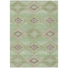 Piper Looms Chantille Aztec ACN1857 Green Machine Washable Area Rug main image