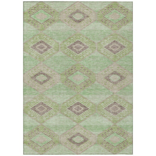 Piper Looms Chantille Aztec ACN1857 Green Machine Washable Area Rug main image