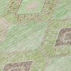 Piper Looms Chantille Aztec ACN1857 Green Machine Washable Area Rug Swatch Image
