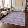 Piper Looms Chantille Aztec ACN1857 Lavender Machine Washable Area Rug Lifestyle Image Feature
