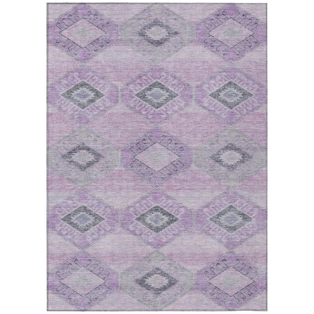 Piper Looms Chantille Aztec ACN1857 Lavender Machine Washable Area Rug main image