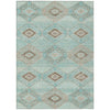 Piper Looms Chantille Aztec ACN1857 Teal Machine Washable Area Rug main image