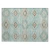 Piper Looms Chantille Aztec ACN1857 Teal Machine Washable Area Rug Scatter Main Image