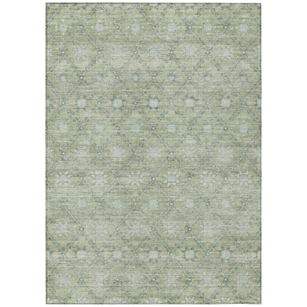 Piper Looms Chantille Lattice ACN1858 Aloe Machine Washable Area Rug main image