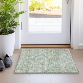 Piper Looms Chantille Lattice ACN1858 Aloe Machine Washable Area Rug Scatter Lifestyle Image Feature
