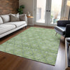 Piper Looms Chantille Lattice ACN1858 Green Machine Washable Area Rug Lifestyle Image Feature