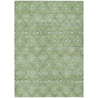 Piper Looms Chantille Lattice ACN1858 Green Machine Washable Area Rug main image