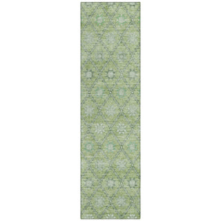 Piper Looms Chantille Lattice ACN1858 Green Machine Washable Area Rug Runner Main Image