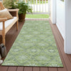 Piper Looms Chantille Lattice ACN1858 Green Machine Washable Area Rug Runner Outdoor Lifestyle Image Feature