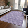 Piper Looms Chantille Lattice ACN1858 Purple Machine Washable Area Rug Lifestyle Image Feature