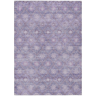 Piper Looms Chantille Lattice ACN1858 Purple Machine Washable Area Rug main image