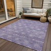 Piper Looms Chantille Lattice ACN1858 Purple Machine Washable Area Rug Outdoor Lifestyle Image Feature