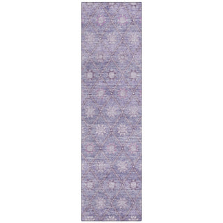 Piper Looms Chantille Lattice ACN1858 Purple Machine Washable Area Rug Runner Main Image