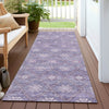 Piper Looms Chantille Lattice ACN1858 Purple Machine Washable Area Rug Runner Outdoor Lifestyle Image Feature