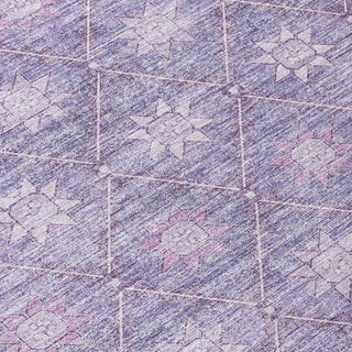 Piper Looms Chantille Lattice ACN1858 Purple Machine Washable Area Rug Swatch Image