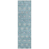 Piper Looms Chantille Lattice ACN1858 Teal Machine Washable Area Rug Runner Main Image