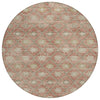 Piper Looms Chantille Lattice ACN1858 Terracotta Machine Washable Area Rug Round Main Image