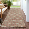 Piper Looms Chantille Lattice ACN1858 Terracotta Machine Washable Area Rug Runner Outdoor Lifestyle Image Feature