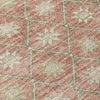 Piper Looms Chantille Lattice ACN1858 Terracotta Machine Washable Area Rug Swatch Image