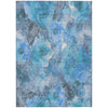 Piper Looms Chantille Floral ACN1859 Blue Machine Washable Area Rug main image