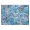 Piper Looms Chantille Floral ACN1859 Blue Machine Washable Area Rug Scatter Main Image