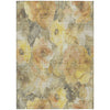 Piper Looms Chantille Floral ACN1859 Gold Machine Washable Area Rug main image