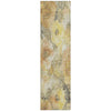 Piper Looms Chantille Floral ACN1859 Gold Machine Washable Area Rug Runner Main Image