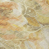 Piper Looms Chantille Floral ACN1859 Gold Machine Washable Area Rug Swatch Image
