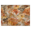 Piper Looms Chantille Floral ACN1859 Orange Machine Washable Area Rug Scatter Main Image