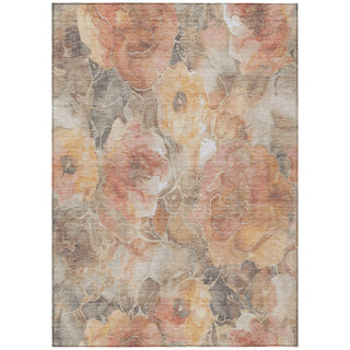 Piper Looms Chantille Floral ACN1859 Peach Machine Washable Area Rug main image