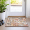 Piper Looms Chantille Floral ACN1859 Peach Machine Washable Area Rug Scatter Lifestyle Image Feature