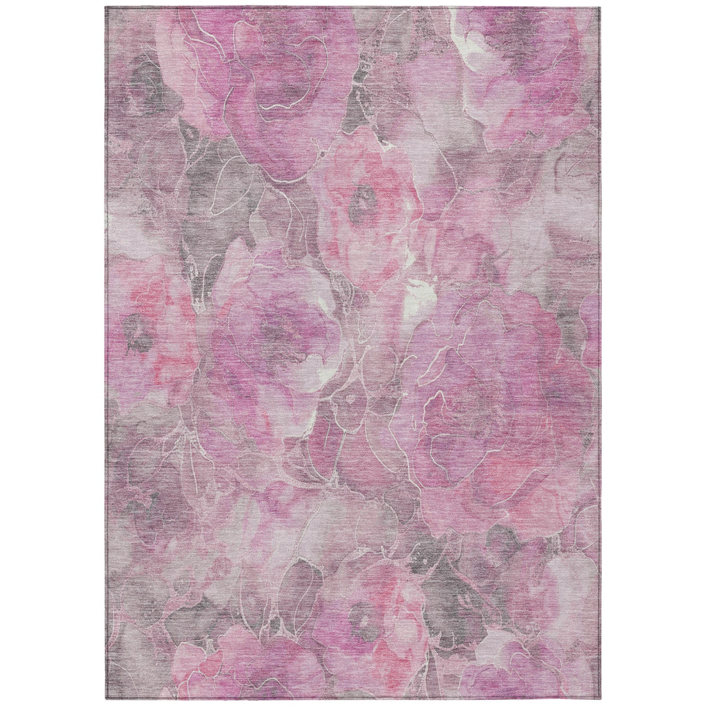 Piper Looms Chantille Floral ACN1859 Pink Machine Washable Area Rug main image