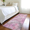 Piper Looms Chantille Floral ACN1859 Pink Machine Washable Area Rug Runner Lifestyle Image Feature