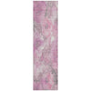 Piper Looms Chantille Floral ACN1859 Pink Machine Washable Area Rug Runner Main Image
