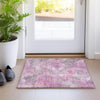 Piper Looms Chantille Floral ACN1859 Pink Machine Washable Area Rug Scatter Lifestyle Image Feature