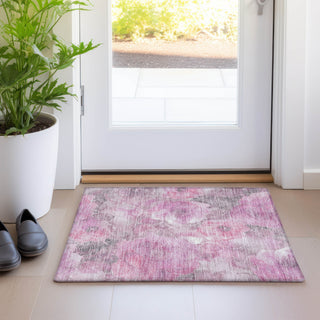 Piper Looms Chantille Floral ACN1859 Pink Machine Washable Area Rug Scatter Lifestyle Image Feature