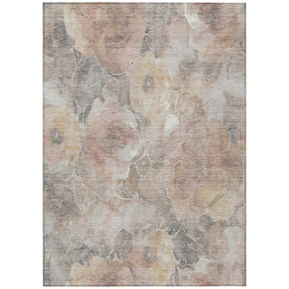 Piper Looms Chantille Floral ACN1859 Taupe Machine Washable Area Rug main image