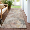 Piper Looms Chantille Floral ACN1859 Taupe Machine Washable Area Rug Runner Outdoor Lifestyle Image Feature