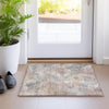 Piper Looms Chantille Floral ACN1859 Taupe Machine Washable Area Rug Scatter Lifestyle Image Feature