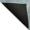 Piper Looms Chantille Floral ACN1859 Teal Machine Washable Area Rug Backing Image