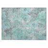 Piper Looms Chantille Floral ACN1859 Teal Machine Washable Area Rug Scatter Main Image