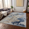 Piper Looms Chantille Abstract ACN1860 Denim Machine Washable Area Rug Lifestyle Image Feature