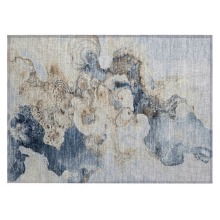 Piper Looms Chantille Abstract ACN1860 Denim Machine Washable Area Rug Scatter Main Image