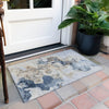 Piper Looms Chantille Abstract ACN1860 Denim Machine Washable Area Rug Scatter Outdoor Lifestyle Image Feature