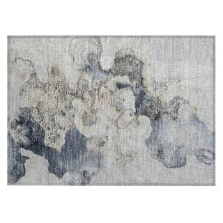 Piper Looms Chantille Abstract ACN1860 Gray Machine Washable Area Rug Scatter Main Image