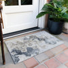 Piper Looms Chantille Abstract ACN1860 Gray Machine Washable Area Rug Scatter Outdoor Lifestyle Image Feature