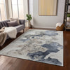 Piper Looms Chantille Abstract ACN1860 Ivory Machine Washable Area Rug Lifestyle Image Feature