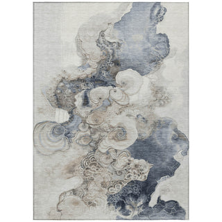 Piper Looms Chantille Abstract ACN1860 Ivory Machine Washable Area Rug main image