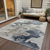 Piper Looms Chantille Abstract ACN1860 Ivory Machine Washable Area Rug Outdoor Lifestyle Image Feature